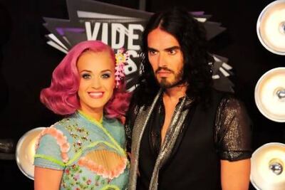 Katy Perry and Russell Brand were briefly married before they split in December 2011. AFP