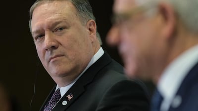 US Secretary of State Mike Pompeo at the security summit in Warsaw. Sean Gallup / Getty