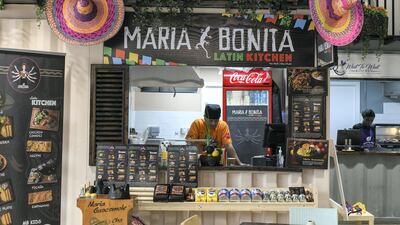The Latin Kitchen stall at Urban RetrEAT restaurant. Khushnum Bhandari for The National