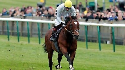 Frankel with jockey Tom Queally.