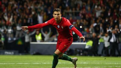 Cristiano Ronaldo scored all three of Portugal's goals in their 3-1 win over Switzerland in the Uefa Nations League semi-finals. Getty
