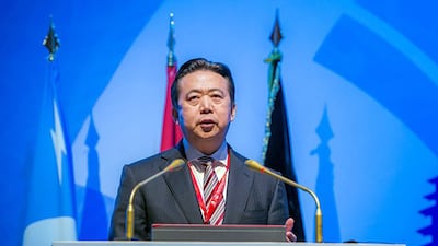 Interpol president Meng Hongwei disappeared after leaving for his native China in late September 2018. EPA