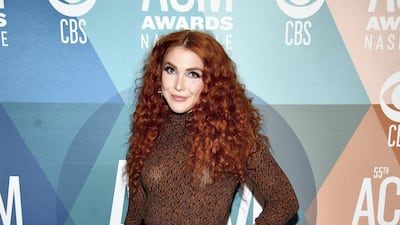 Caylee Hammack attends virtual radio row during the 55th Academy of Country Music Awards at Gaylord Opryland Resort & Convention Centre on September 15, 2020 in Nashville, Tennessee. AFP