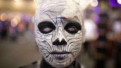 A cosplayer poses for a photo during a Comic-Con convention in Bogota, Colombia. AP Photo