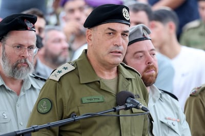 Israel's military chief Lt Gen Eyal Zamir has called on Israeli troops to push further into Lebanon. AFP