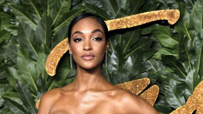 Jourdan Dunn looks every inch the supermodel in this shimmering number by 16Arlington. Getty