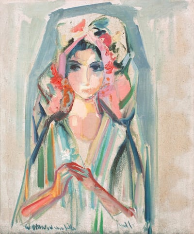 A portrait of Manuella that her father spontaneously painted. Courtesy Paul Guiragossian Foundation
