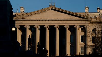 The US Treasury Department building in Washington. AFP