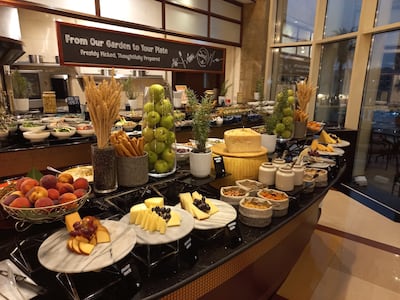 Sevilla restaurant hosts buffet breakfasts, lunch and dinner, and offers a family brunch event on Saturdays. Photo: Geraint Hacking for The National