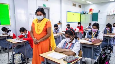 St Joseph’s school in Abu Dhabi once had 50 pupils but now more than 1,200 study at its modern campus in Mushrif. Victor Besa / The National