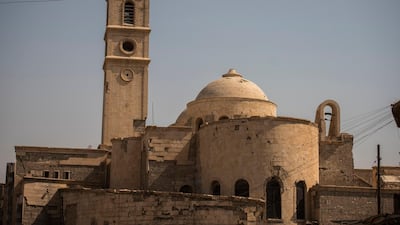 Al Saa'a Church, also known as The Conventual Church of Our Lady of the Hour, will be restorted as part of a joint project by Unesco and the UAE. Courtesy Ministry of Culture and Knowledge Development