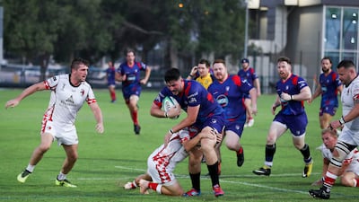The action on the pitch was fast-paced. Khushnum Bhandari/ The National
