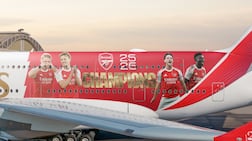 EK001 took off from Dubai on Friday morning bound for London Heathrow. Photo: Emirates