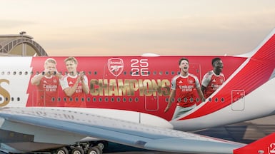 EK001 took off from Dubai on Friday morning bound for London Heathrow. Photo: Emirates