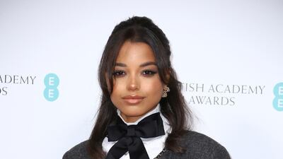 Ella Balinska attends the Bafta - EE British Academy Film Awards 2020 Nominees' Party at Kensington Palace on Saturday, February 1. AP