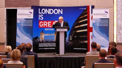 "There are so many people from the UAE in the Knightsbridge and Mayfair areas that over the summer I have the honour to be the mayor of the eighth emirate," he said in a speech before the British Business Group. Jake Badger for The National