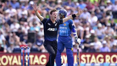 Matt Henry of New Zealand shown on Saturday during his team's one-day win over Sri Lanka in Christchurch. Marty Melville / AFP / December 26, 2015
