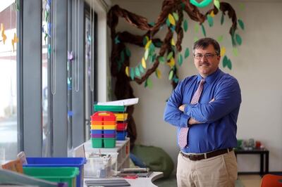 Bill Delbrugge, headmaster at Dunecrest American School in Dubai, said the school is offering a seven to 15 per cent discount on KHDA approved tuition fees to bolster pupil recruitment. Chris Whiteoak / The National