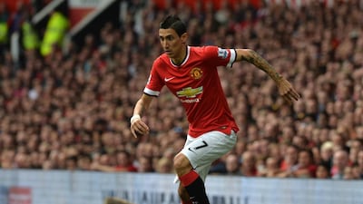 Manchester United begin their Premier League season - with or without Angel Di Maria - on August 8 against Tottenham. Paul Ellis / AFP