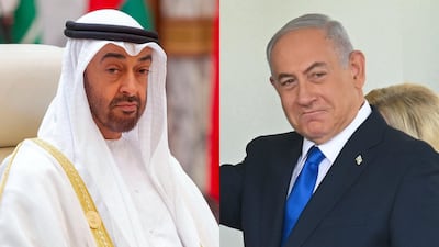 Mohamed bin Zayed spoke with Israel's leader by phone, the Crown Prince said on Monday.