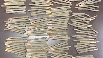 A senior Customs official said smugglers try to beat inspectors by hiding contraband inside cosmetics and personal care packages, or in the linings of bags. This haul was discovered by one of the airport's scanners.