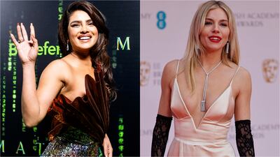 Priyanka Chopra Jonas and Sienna Miller are both credited as producers in the coming film 'Secret Daughter'. AP; AFP