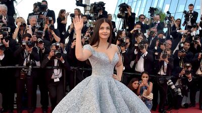 2017: A memorable fashion moment in Dubai designer Michael Cinco's princess gown at the Okja screening during the 70th annual Cannes Film Festival. Getty Images