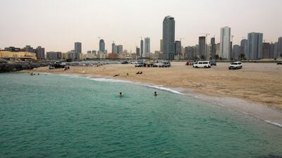 Al Mamzar seashore at Al Mamzar district in Sharjah. Jeffrey E Biteng / The National