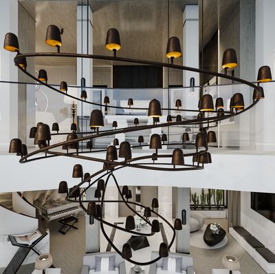 The interior of the Njord Superyacht, designed by Kelly Hoppen. Photo: Kelly Hoppen