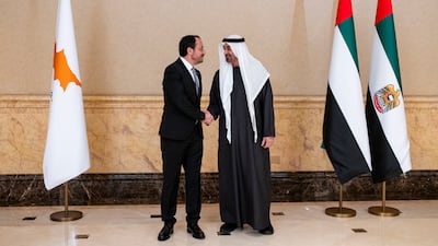 Sheikh Mohamed and Mr Christodoulides