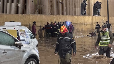 Rescue teams search for other possible casualties. The Moroccan weather service has forecast more heavy rain for Tuesday