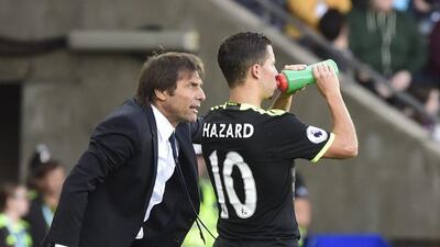 Antonio Conte has reportedly told Chelsea owner Roman Abramovich to resist any offers for Eden Hazard. Rebecca Naden / Reuters