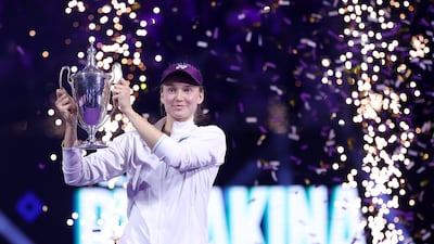 Elena Rybakina won the 2025 WTA Finals in Riyadh. Getty Images