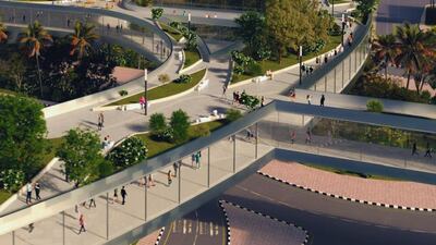 About 3,300km of pedestrian paths will be constructed