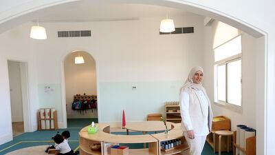 Maya Zebib says, 'Montessori is the best approach. It is child-centred and works around the child’s interest'. Satish Kumar / The National