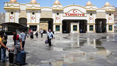 The Syrian side of the border checkpoint at the Bab Al Hawa crossing between Turkey and Syria's northwestern Idlib province. AFP