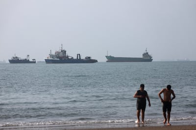Commercial shipping through the Strait of Hormuz has fallen to its lowest level since May. Wana/Reuters