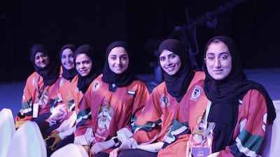 The UAE's National Ice Hockey team. They earned the silver medal at the Challenge Cup of Asia in Malaysia this month. Vidhyaa for The National