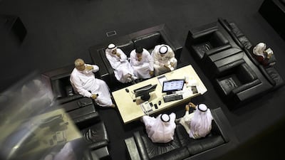 Dubai stocks rallied on the back of Emaar, with the index closing 9.9 per cent on Sunday. Reem Mohammed / The National