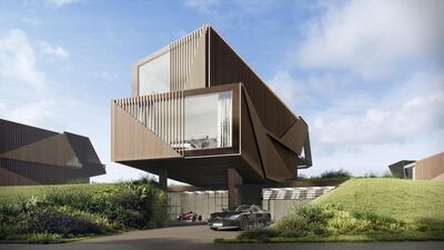 A Trackside Residence rear view.