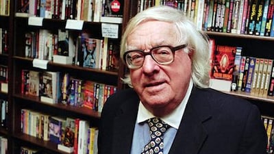 FILE - This Jan. 29, 1997 file photo shows author Ray Bradbury at a signing for his book "Quicker Than The Eye" in Cupertino, Calif. Bradbury, who wrote everything from science-fiction and mystery to humor, died Tuesday, June 5, 2012 in Southern California. He was 91. (AP Photo/Steve Castillo, file)
