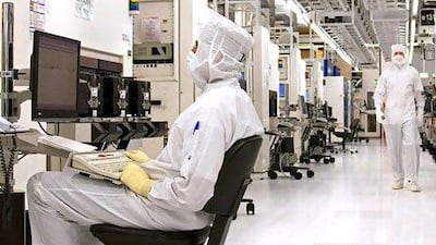 GlobalFoundries has enjoyed 15 per cent growth in its overall capacity output year on year. Jeff Topping / The National