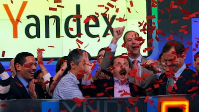 Yandex listed on the Nasdaq stock exchange in New York in May 2011. Reuters