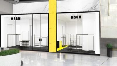 The outer view of new MSGM monobrand store. Courtesy Bin Hendi Enterprises