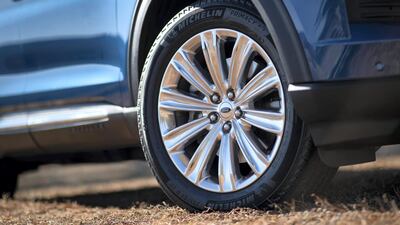 The Ford Explorer sits on smart-looking 20-inch alloy wheels