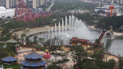 The theme park at the Wanda City in Nanchang, China. Rolex Dela Pena / EPA