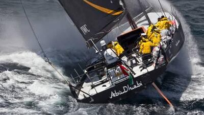 The Abu Dhabi Ocean Racing team have been practising in the waters off Cascais, near Lisbon.