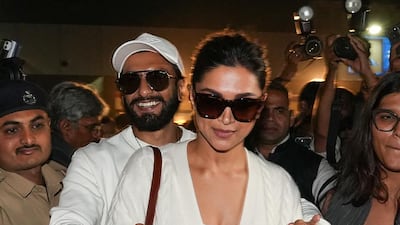 Bollywood actors Ranveer Singh and Deepika Padukone lead the celebrities and business leaders arriving at Jamnagar Airport for the Ambani pre-wedding celebrations. AFP