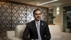 Adnan Anwar, chief executive of the National Bank of Fujairah, has worked at the lender for 20 years. Antonie Robertson / The National