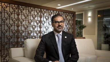 Adnan Anwar, chief executive of the National Bank of Fujairah, has worked at the lender for 20 years. Antonie Robertson / The National